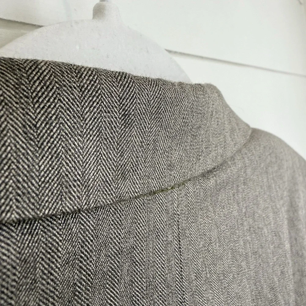 BANANA REPUBLIC TAILORED SLIM‎ FIT HERRINGBONE MUSHROOM BLAZER Men 42R